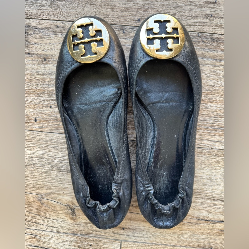 Tory Burch Black Ballet Flats